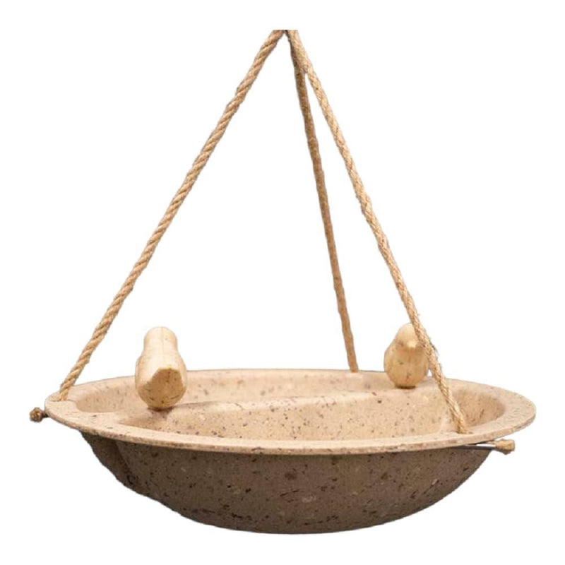 Load image into Gallery viewer, Earthy Hanging Bird Bath &amp; Feeder
