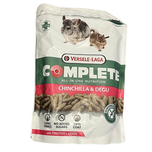 Versele-Laga Complete Dry Chinchilla & Degu Food - Timothy & Herbs - 500g