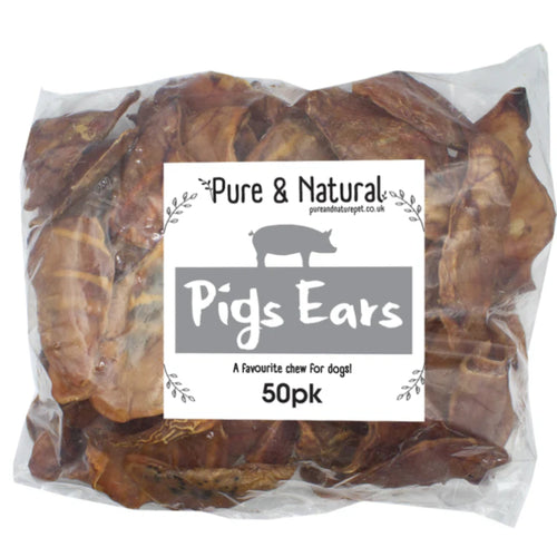 Pure & Natural Pigs Ears 50pc