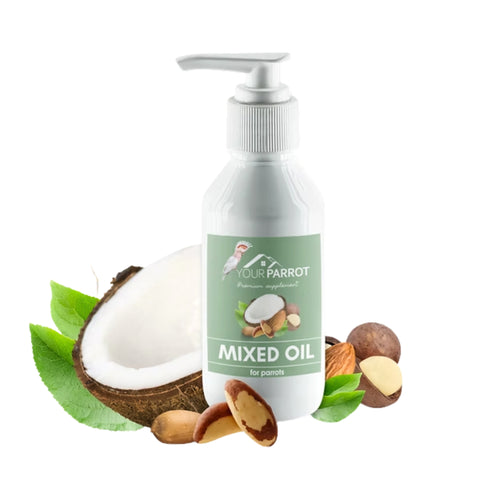 Your Parrot Mixed Premium Nut Oil for Parrots – Natural Nutritional Supplement for Healthy Skin & Feathers