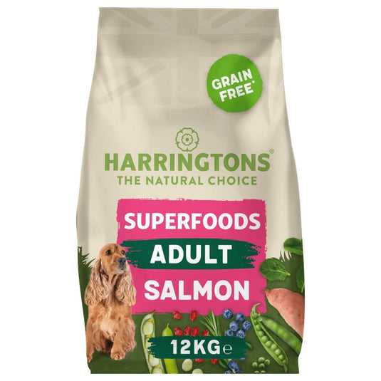 Harringtons Superfoods Grain free Adult Dry Dog Food - Salmon with Vegetables -12kg