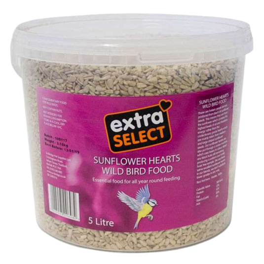 Extra Select Sunflower Hearts Wild Bird Food 5L