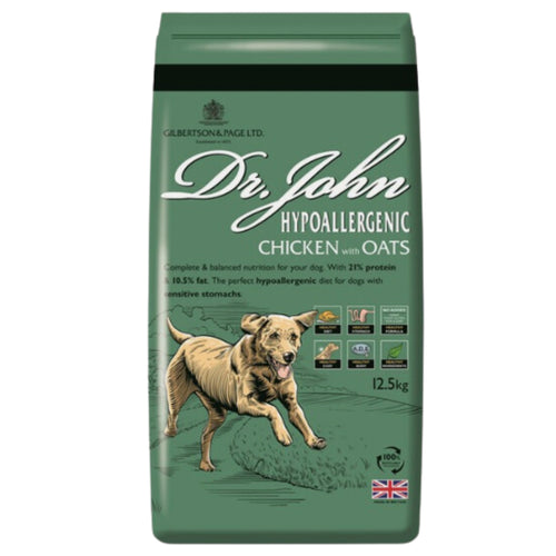 Dr Johns Hypoallergenic Adult Dry Dog Food Sensitive - Chicken & Oats - 15kg