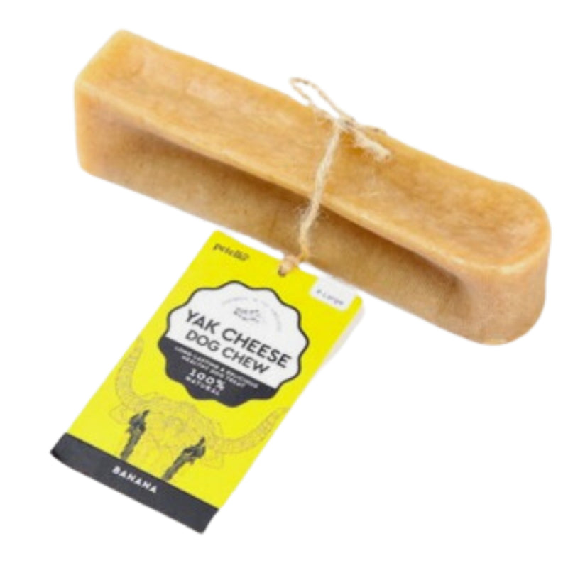 Load image into Gallery viewer, Petello Yak Cheese &amp; Banana Dog Chew – Natural, Long-Lasting, and Healthy Treat for Dogs
