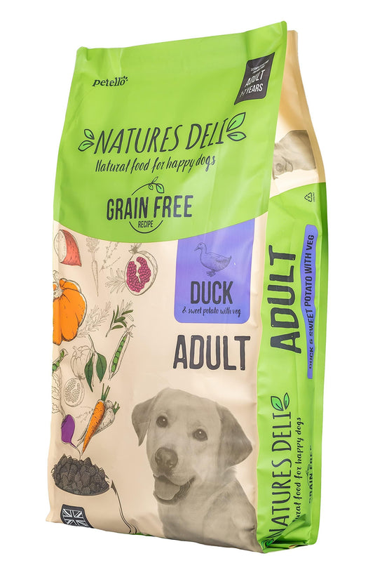 Natures Deli Adult Dry Dog Food Grain Free - Duck & Sweet Potato