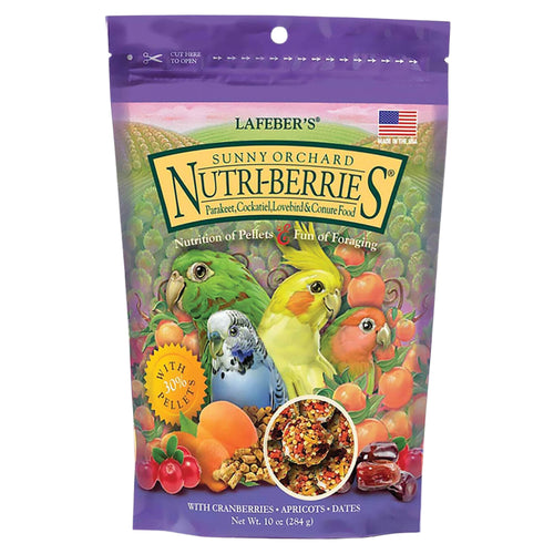 Lafeber's Sunny Orchard Nutriberries With Cranberries, Apricots, & Dates For Small Parrots 284g