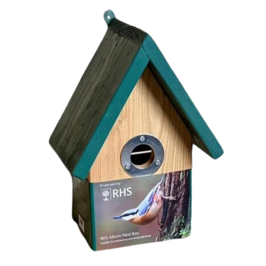 RHS Alluim Nuthatch and Small Wild Bird Nest Box