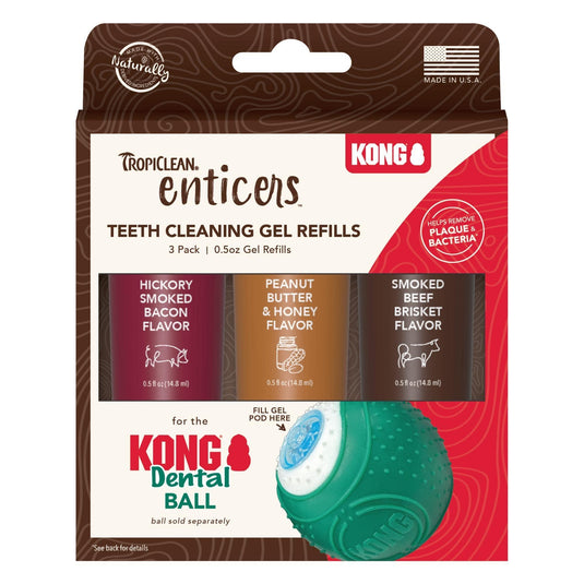 Tropiclean, Enticers Teeth Cleaning Gel Refills Kong