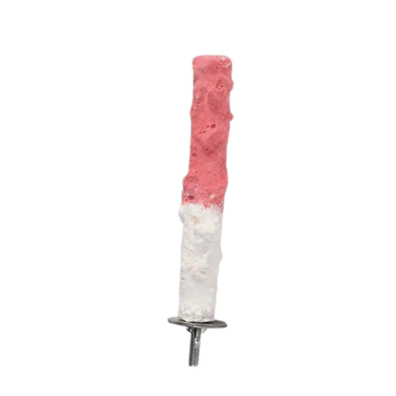 Load image into Gallery viewer, Cuttlebone Perch – A comfortable bird perch with a natural cuttlebone to help trim beaks and nails while providing rest.
