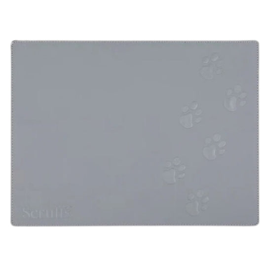 Scruffs Faux Leather Pet Placemat 40 x 30cm - Grey