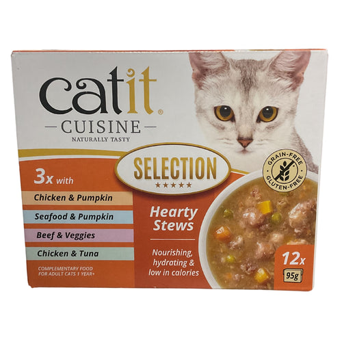 Catit Cuisine Wet Cat Food - Hearty Stews Multipack