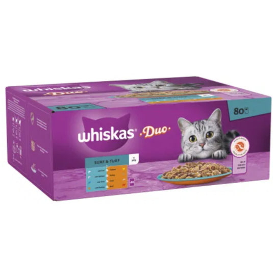 Whiskas Wet Cat Food Duo Surf & Turf In Jelly