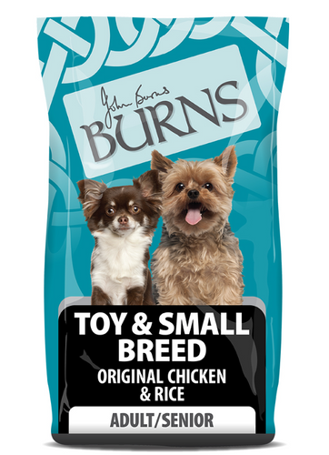 Burns Natural Adult Small & Toy Breed Dry Dog Food- Original Chicken & Rice - 6kg