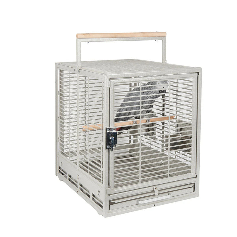 Load image into Gallery viewer, Safari Travel Parrot Cage Stone – Secure and portable parrot travel cage.
