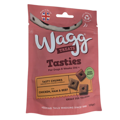 Wagg Tasties Chicken, Ham & Beef 125g