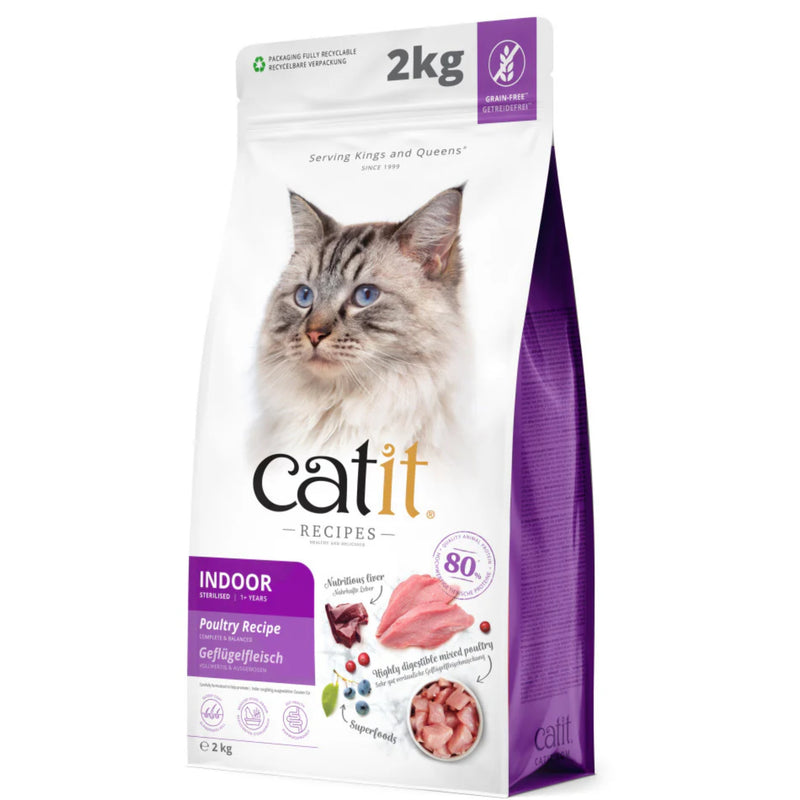 Load image into Gallery viewer, &quot;Catit Indoor Poultry 400g – High-protein, grain-free cat food with real poultry for indoor cats.&quot;
