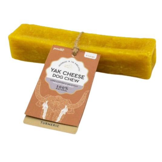 Petello Yak Cheese & Turmeric Dog Chew – Natural, Long-Lasting, Healthy Dog Treats