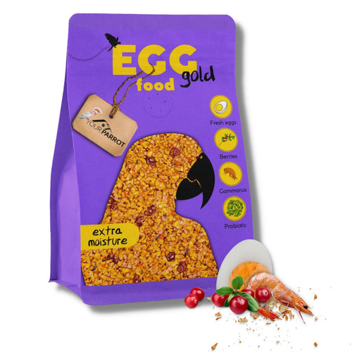 Your Parrot Egg Food Gold Extra Moisture 1kg – Soft Nutritious Egg Food for Parrots, Canaries & Finches