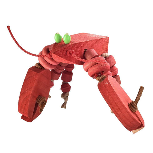 immy Half A Lobster – Unique bird toy with a lobster design, perfect for foraging, chewing, and interactive play for small to medium birds.
