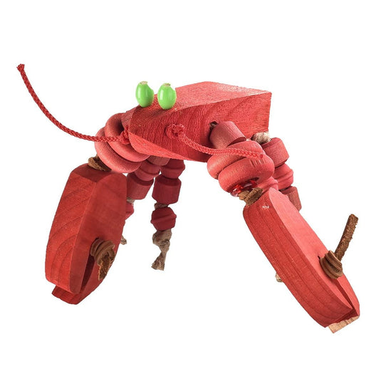 immy Half A Lobster – Unique bird toy with a lobster design, perfect for foraging, chewing, and interactive play for small to medium birds.