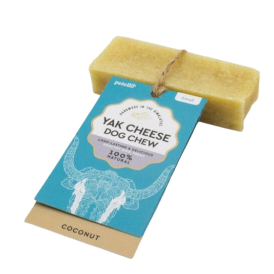 Petello Yak Cheese & Coconut Dog Chew – Natural, Long-Lasting, and Healthy Treat for Dogs