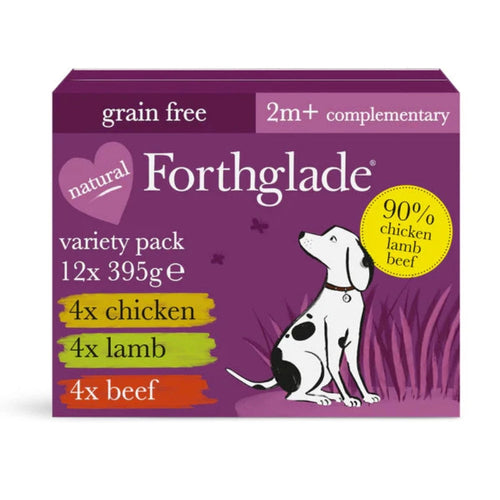 Forthglade Chicken/Lamb/Beef 12 x 395g