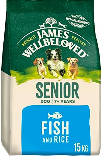 James WellBeloved Senior Dry Dog Food - Fish  & Rice - 15kg