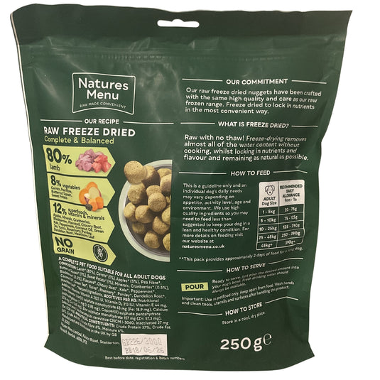 Natures Menu 80/20 - Lamb, Fruits & vegetables