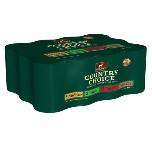 Gelert Country Choice Variety 12 x 400g