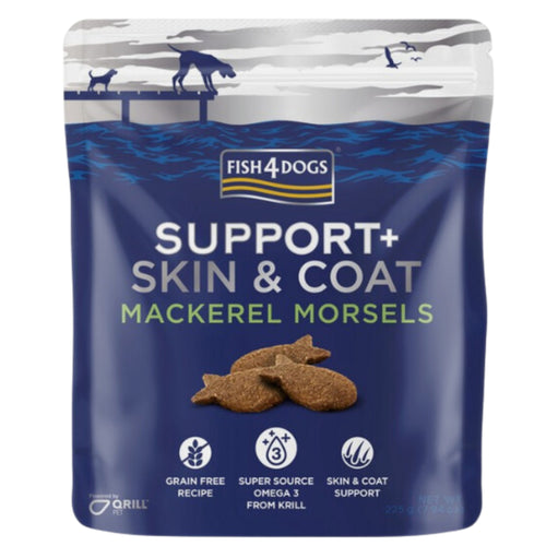 Fish4Dogs Support+ Skin & Coat - Mackerel Morsels - 225g