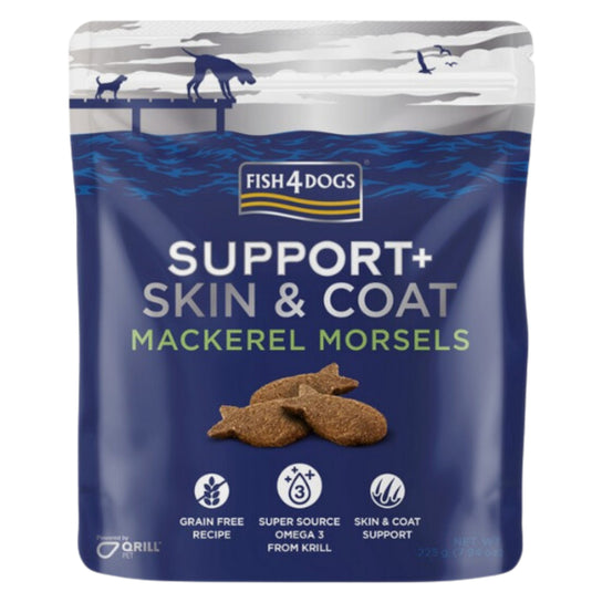 Fish4Dogs Support+ Skin & Coat - Mackerel Morsels - 225g