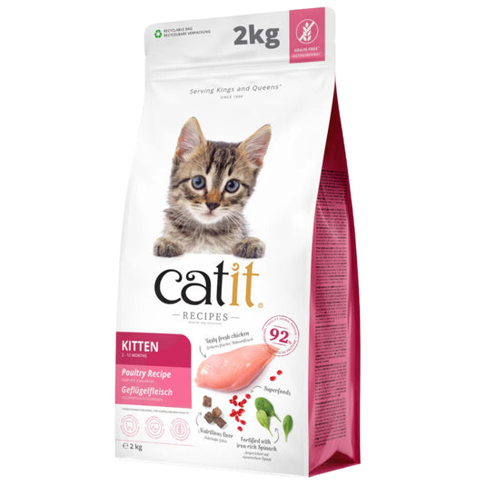 Catit Recipes Dry Kitten Food - Poultry with superfoods