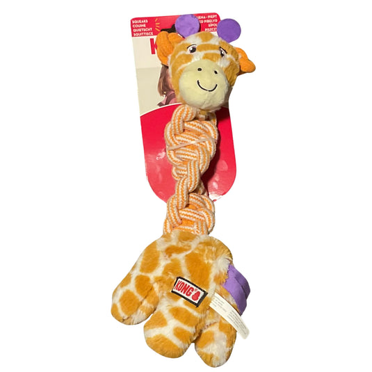 Kong Twists Knots - Giraffe Twist Plush Knotted Dog Toy