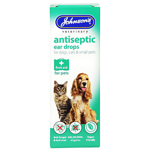 Johnson's Veterinary Antiseptic Ear Drops for Dogs, Cats & Small Pets