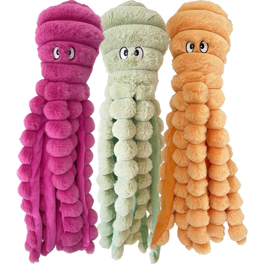 Super Soft Octopus – Medium/Large Plush Dog Toy for Cuddling and Play