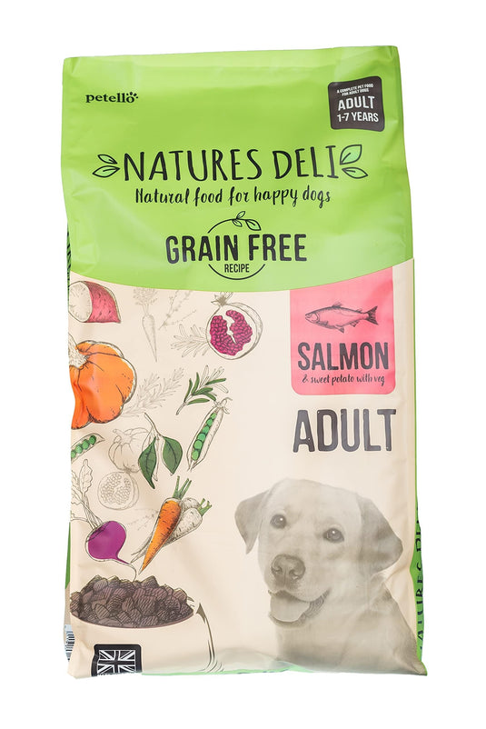 Natures Deli Adult Dry Dog Food Grain Free - Salmon & Sweet Potato