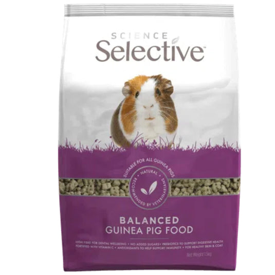 Science Selective Balanced Guinea Pig Food 3Kg – High Fibre Complete Nutrition