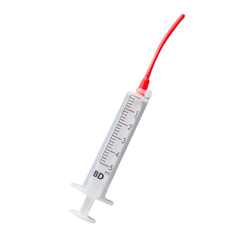 Load image into Gallery viewer, Psittacus Long Red Soft Tube 5ml - Soft rounded edge, Durable long lasting material, supports feeding by hand rearing young parrot chicks
