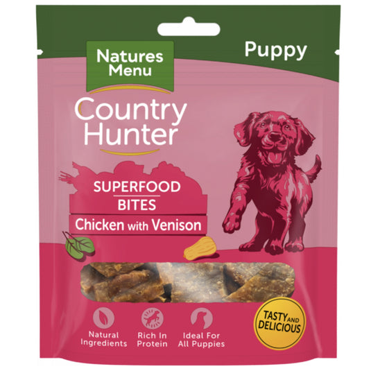 Natures Menu Country Hunter Puppy Superfood Bites Chicken & Venison 70g