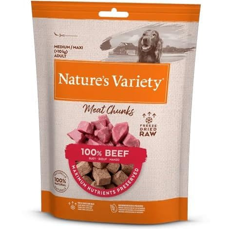 Nature's Variety Freeze Dried Beef Chunks 50g