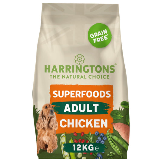 Harringtons Superfoods Grain free Adult Dry Dog Food - Chicken with Vegetables -12kg