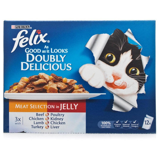 Felix Doubly Delicious Country Side Collection in Jelly 12 x 100g