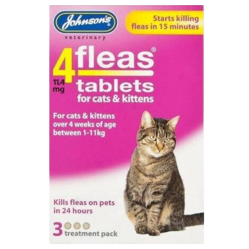 Load image into Gallery viewer, Johnsons 4fleas Tablets for Cats &amp; Kittens
