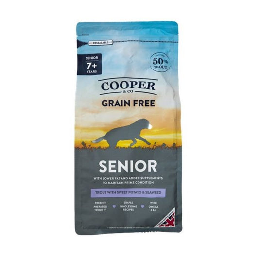 Cooper & Co Senior Dry Dog Food - Trout with Sweet Potato & Seaweed - 10kg