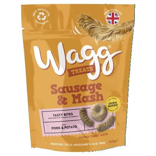 Wagg Dog Treats Sausage & Mash 125g