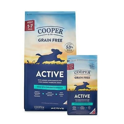 Cooper & Co Active Adult Dry Dog Food- Duck & Pheasant with Spinach - 10kg