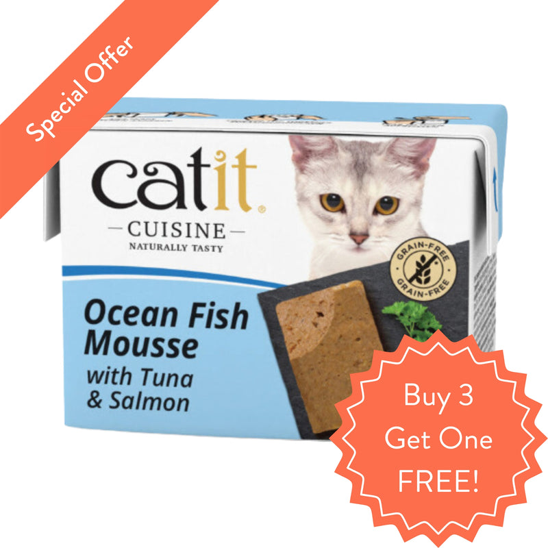 Load image into Gallery viewer, Catit Ocean Fish with Tuna &amp; Salmon Mousse 90g
