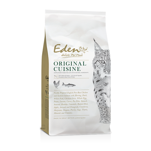 Eden 85/15 Original Cuisine Dry Cat Food - Chicken, Salmon & Vegetables - 4kg