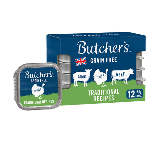 Butcher's Traditional Recipes Adult Wet Dog Food Grain Free - Lamb, Turkey, & Beef