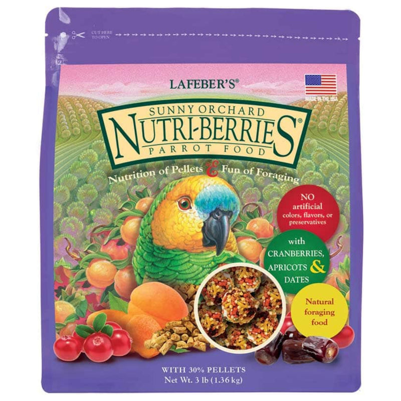 Load image into Gallery viewer, Lafeber&#39;s Sunny Orchard Nutriberries Cranberries Apricot and Dates For Parrots
